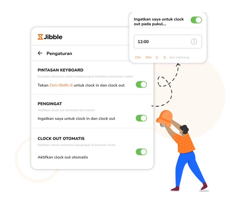 Fitur pengingat Jibble untuk ekstensi Chrome