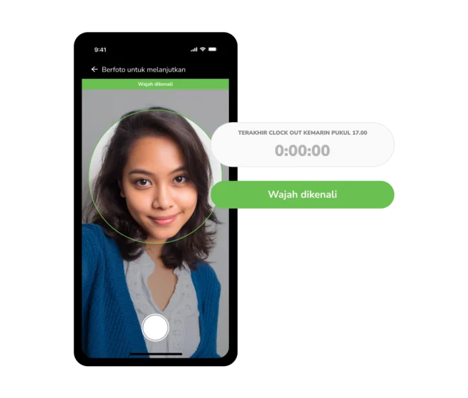 Clock in dengan face recognition di Jibble
