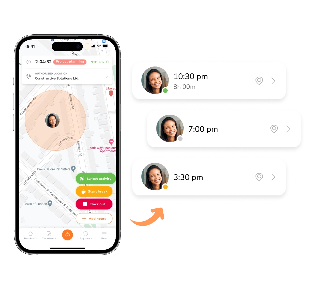 Jibble GPS tracking